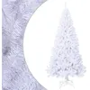 Image de vidaXL Arbre de Noël artificiel avec branches épaisses blanc 240cm PVC