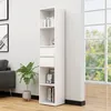 Image de BibliothÃ¨que Blanc 36x30x171 cm AgglomÃ©rÃ©