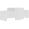 Image de vidaXL Ensemble De Tables Basses Blanc 100x48x40 Cm Aggloméré - Vidaxl