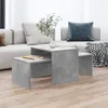 Image de vidaXL Ensemble de table basse Gris béton 100x48x40 cm Bois ingénierie802916