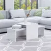 Image de vidaXL Ensemble de table basse Blanc brillant Bois d’ingénierie802918