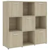 Image de Cabinet Ã  Livres avec ÃtagÃ¨res Ouvertes ChÃªne Sonoma 90x30x90 cm Bois ComposÃ©