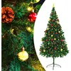 Image de vidaXL Arbre de Noël artificiel pré-éclairé avec boules vert 210 cm321501