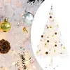 Image de vidaXL Arbre de Noël artificiel pré-éclairé avec boules blanc 150 cm