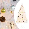 Image de vidaXL Arbre de NoÃ«l artificiel prÃ©-Ã©clairÃ© avec boules blanc 180 cm