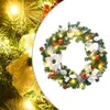 Image de Couronne de NoÃ«l avec lumiÃ¨res LED vert 60 cm PVC vidaXL vidaXL