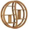 Image de vidaXL Étagère murale Yin Yang 80x17,5x80 cm Bois de teck massif