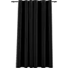 Image de vidaXL Vidaxl Rideau Occultant Aspect De Lin Ã  ÅIllets Anthracite 290x245 Cm