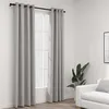 Image de vidaXL Rideaux occultants Aspect lin avec oeillets 2 pcs Gris 140x225cm321169