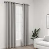 Image de vidaXL Rideaux occultants Aspect lin avec oeillets 2 pcs Gris 140x245cm321170