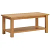 Image de vidaXL Table basse 90x45x40 cm Bois de chêne massif289194