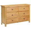 Image de vidaXL Commode 105x33,5x73 cm Bois de chêne massif289196