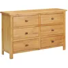Image de vidaXL Vidaxl Commode 105x33,5x73 Cm Bois De Chêne Massif
