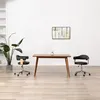 Image de vidaXL Chaise pivotante de bureau Noir Bois courbé et similicuir3054839