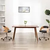 Image de vidaXL Chaise pivotante de bureau Noir Bois courbé et similicuir3054845