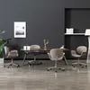Image de vidaXL Chaises pivotantes à manger lot de 4 taupe tissu