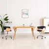 Image de vidaXL Chaises pivotantes à manger lot de 2 noir similicuir3054881