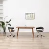 Image de vidaXL Chaises à manger pivotantes lot de 2 noir similicuir
