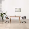 Image de vidaXL Chaises pivotantes à manger lot de 2 gris bois courbé et tissu