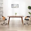 Image de vidaXL Chaises pivotantes à manger lot de 2 bois courbé et similicuir