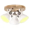 Image de vidaXL Plafonnier industriel 25 W Blanc 42x27 cm E27