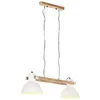 Image de vidaXL Lampe suspendue industrielle 25 W Blanc 109 cm E27