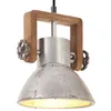 Image de vidaXL Lampe suspendue industrielle 25 W Argenté Rond 19 cm E27