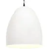 Image de vidaXL Lampe suspendue industrielle 25 W Blanc Rond 42 cm E27