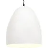 Image de Vidaxl Lampe Suspendue Industrielle 25 W Blanc Rond 42 Cm E27