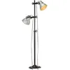 Image de Vidaxl Lampadaire Avec 2 Abat-Jour ArgentÃ© E27 Fonte
