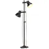 Image de Vidaxl Lampadaire Avec 2 Abat-Jour Noir E27 Fonte