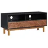 Image de vidaXL Meuble TV 100x35x45 cm Bois d'acacia massif et MDF