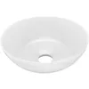 Image de vidaXL Vidaxl Lavabo De Salle De Bain Céramique Blanc Mat Rond