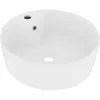 Image de vidaXL Vidaxl Lavabo De Luxe Avec Trop-Plein Blanc Mat 36x13 Cm Céramique