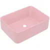 Image de vidaXL vidaXL Lavabo de luxe Rose mat 41x30x12 cm Céramique