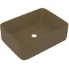 Image de Vidaxl Lavabo De Luxe CrÃ¨me Mat 41x30x12 Cm CÃ©ramique
