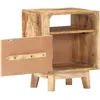 Image de vidaXL Vidaxl Table De Chevet 40x30x50 Cm Bois De Manguier Brut
