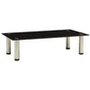 Image de 322761 vidaXL TV Stand Black 60x35x17 cm Tempered Glass322761