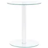 Image de vidaXL Table basse Transparent 40 cm Verre trempé322780
