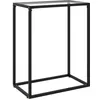 Image de vidaXL Table console Transparent 60x35x75 cm Verre trempé322803