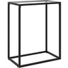 Image de vidaXL Vidaxl Table Console Transparent 60x35x75 Cm Verre Trempé