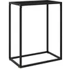 Image de vidaXL Table console Noir 60x35x75 cm Verre trempé322804