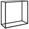 Image de vidaXL Table console Transparent 80x35x75 cm Verre trempÃ©
