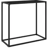 Image de vidaXL Table console Noir 80x35x75 cm Verre trempÃ©