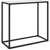 Image de vidaXL Table console Blanc 80x35x75 cm Verre trempÃ©