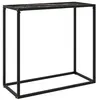 Image de vidaXL Table console Noir 80x35x75 cm Verre trempé322810