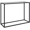 Image de vidaXL Table console Transparent 100x35x75 cm Verre trempé