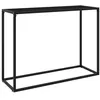 Image de vidaXL Table console Noir 100x35x75 cm Verre trempé322812