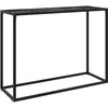 Image de vidaXL Vidaxl Table Console Noir 100x35x75 Cm Verre Trempé