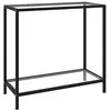 Image de vidaXL Table console Transparent 80x35x75 cm Verre trempé322831